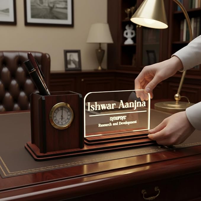 Personalised Desk Clock